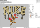 Nike Melt Tiger Embroidery File 6 sizes