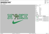 Nike Mike Embroidery File 6 sizes