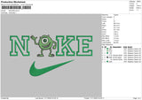 Nike Mike Embroidery File 6 sizes