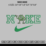 Nike Mike Embroidery File 6 sizes