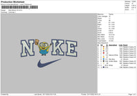 Nike Minion V6 Embroidery File 6 sizes