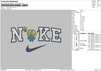 Nike Minion V6 Embroidery File 6 sizes