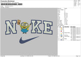 Nike Minion V6 Embroidery File 6 sizes
