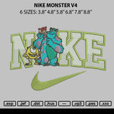 Nike Monster V4 Embroidery File 6 sizes