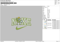 Nike Monster V3 Embroidery File 6 sizes