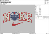 Nike Oilers Embroidery File 6 sizes