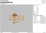 Nike Orange V3 Embroidery File 6 sizes