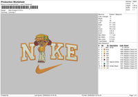 Nike Orange V3 Embroidery File 6 sizes