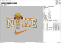 Nike Orange V3 Embroidery File 6 sizes