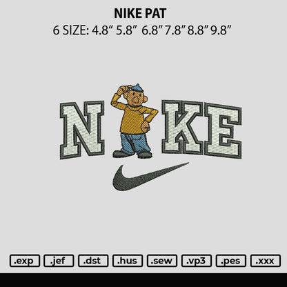 Nike Pat Embroidery File 6 sizes
