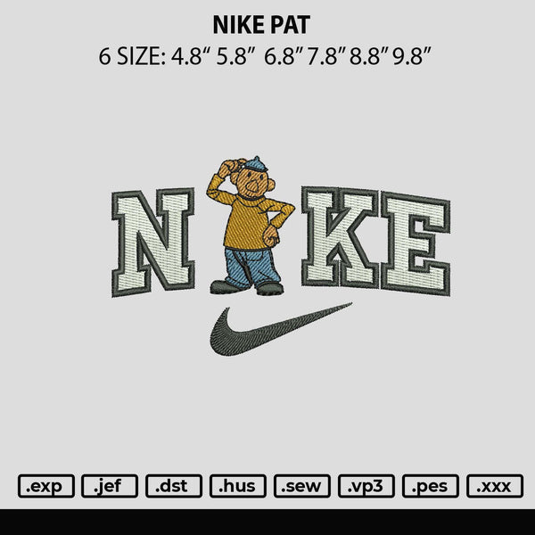 Nike Pat Embroidery File 6 sizes