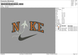 Nike Plane Embroidery File 6 sizes
