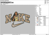 Nike Pocahontas03 Embroidery File 6 sizes