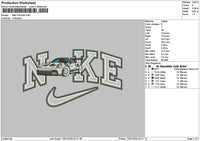 Nike Car 1201a Embroidery File 6 sizes