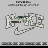 Nike Car 1201a Embroidery File 6 sizes