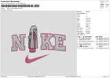 Nike Bubblegum Pink Embroidery File 6 sizes
