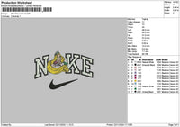 Nike Rapunzel V2 Embroidery File 6 sizes