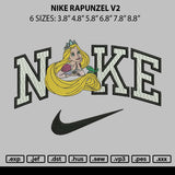 Nike Rapunzel V2 Embroidery File 6 sizes