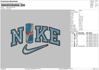 Nike Red Bull Embroidery File 6 sizes