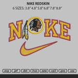 Nike Redskin Embroidery File 6 sizes