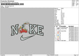 Nike Rabbit 0206 Embroidery File 6 sizes