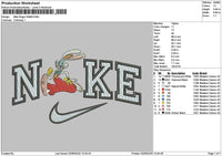 Nike Rabbit 0206 Embroidery File 6 sizes
