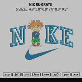 Nike Rugrats Embroidery File 6 sizes