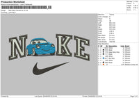 Nike Sally V2 Embroidery File 4 sizes