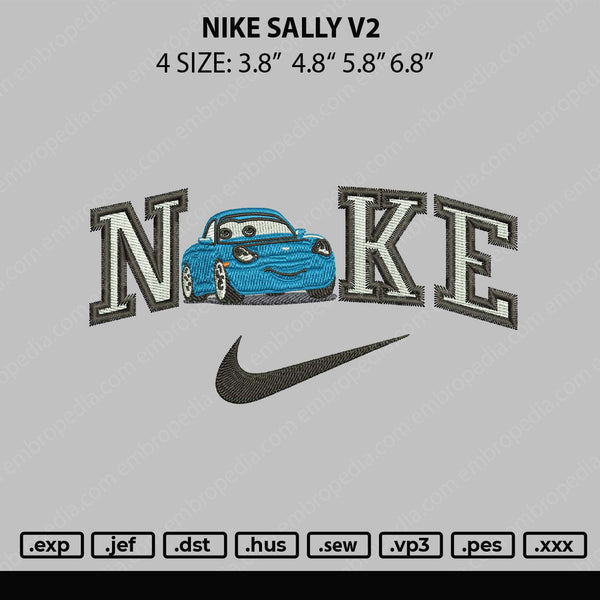 Nike Sally V2 Embroidery File 4 sizes