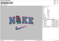 Nike Saly Embroidery File 6 sizes