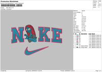 Nike Saly Embroidery File 6 sizes