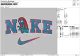 Nike Saly Embroidery File 6 sizes