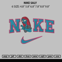 Nike Saly Embroidery File 6 sizes