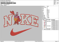 Nike Sebastien Embroidery File 6 sizes