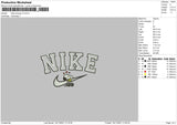 Nike Snoopy Embroidery File 4 size