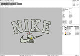 Nike Snoopy Embroidery File 4 size