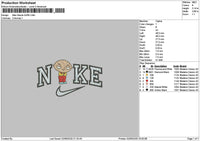 Nike Griffin Embroidery File 6 sizes