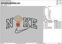 Nike Griffin Embroidery File 6 sizes