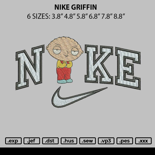 Nike Griffin Embroidery File 6 sizes