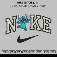 Nike Stitch 2211 Embroidery File 6 sizes