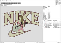 Nike Taylor Guitar V2 Embroidery File 6 sizes