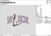 Nike taylor 1411 Embroidery File 6 sizes