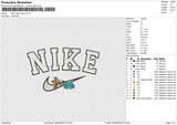 Nike Tiger Eeyore Embroidery File 4 size