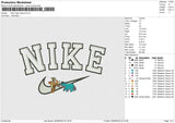 Nike Tiger Eeyore Embroidery File 4 size