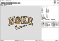 Nike Pumbaa Embroidery File 6 sizes