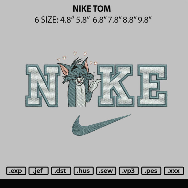 Nike Tom Embroidery File 6 sizes