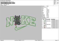 Nike Toothless0706 Embroidery File 6 sizes