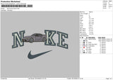 Nike Toyota Supra Embroidery File 6 sizes