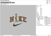 Nike TS Embroidery File 6 sizes