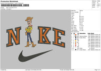 Nike TS Embroidery File 6 sizes